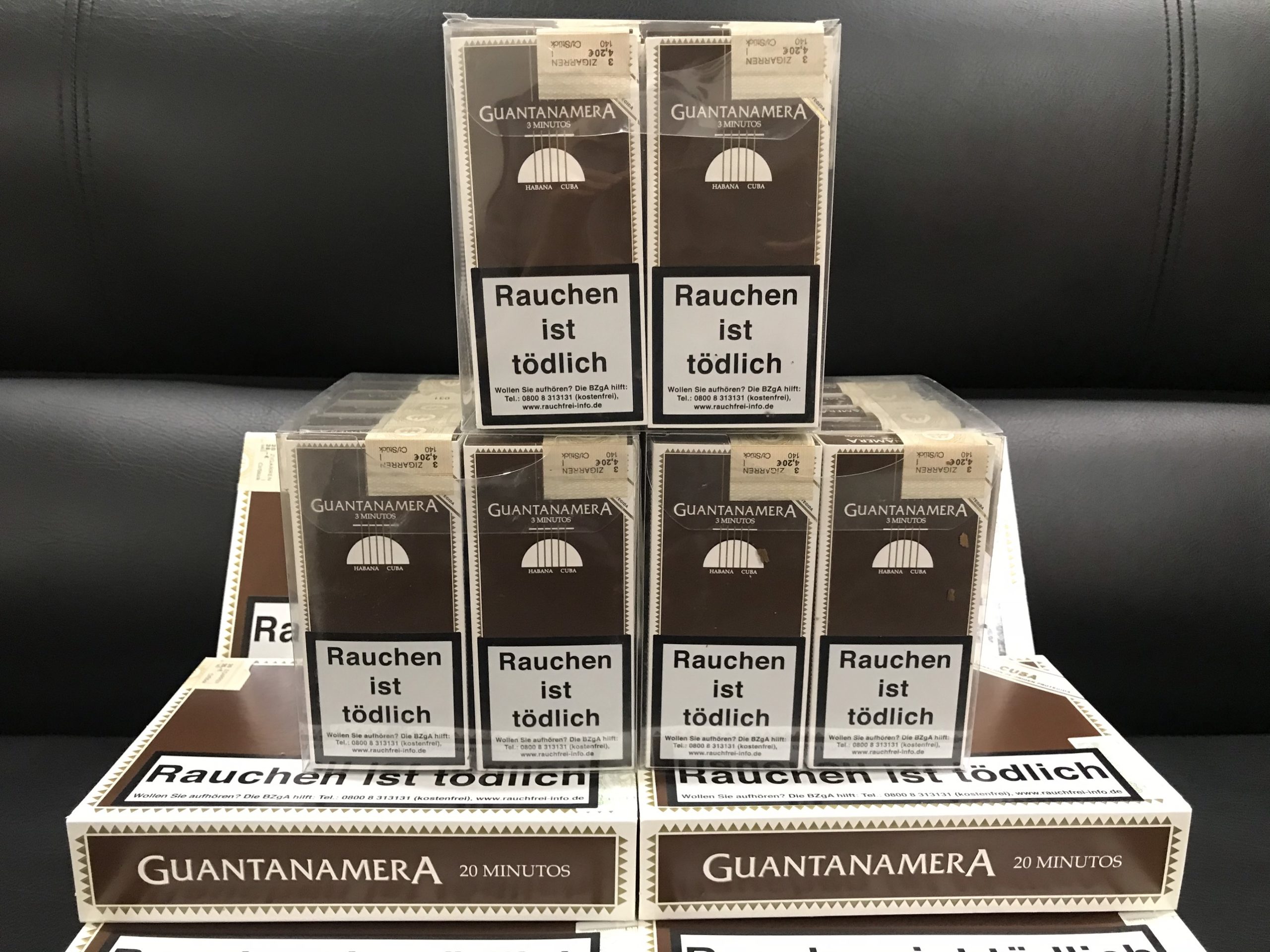 Guantanamera Minutos (hàng Cuba xuất Đức) - hộp 3 điếu - Ảnh 5