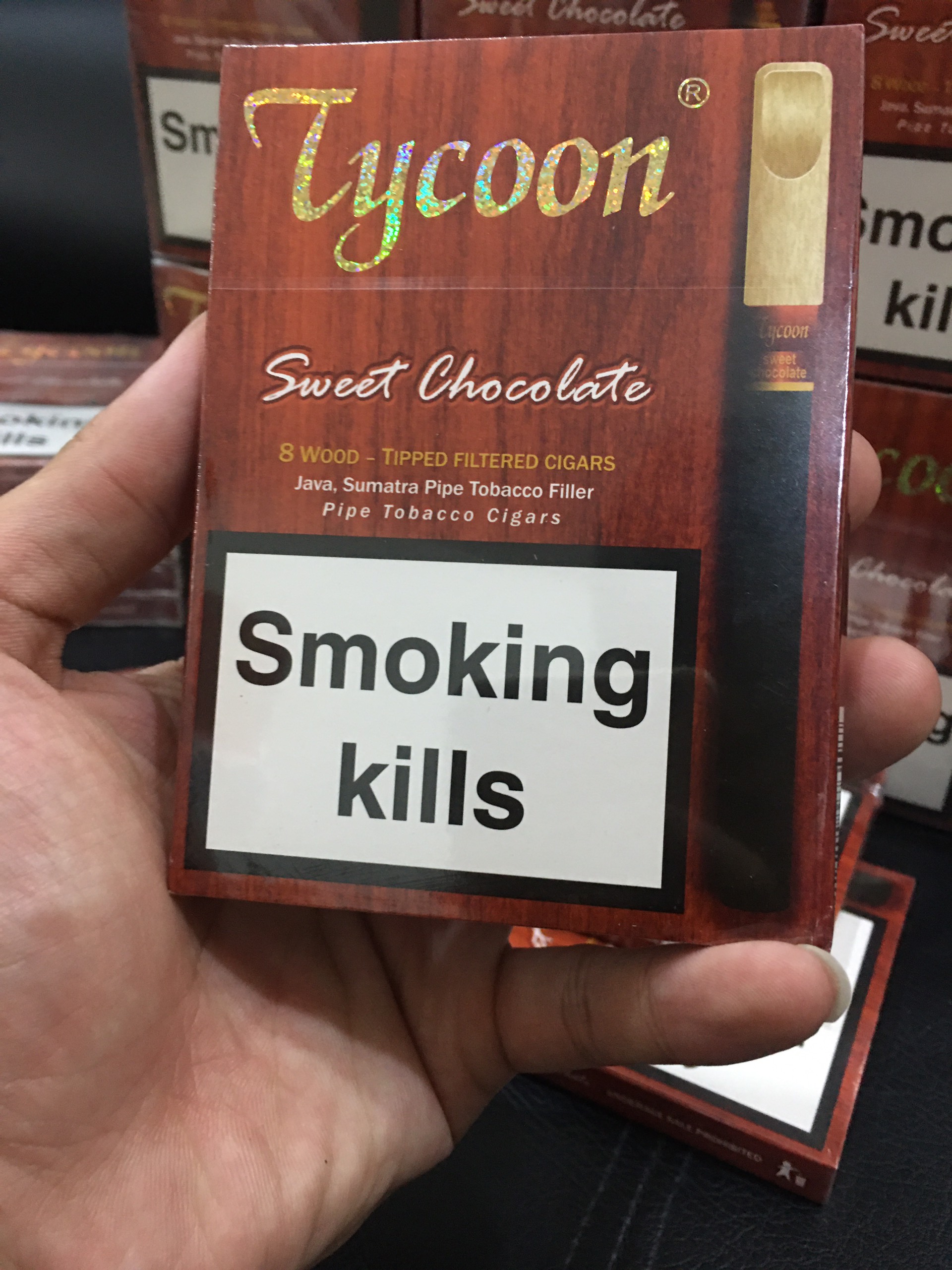 Tycoon sweet Coffee/ Chocolate (hộp 8 điếu có đầu lọc) - Ảnh 2