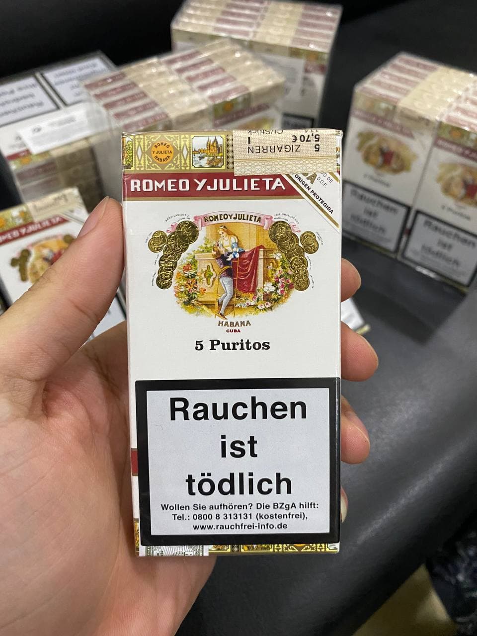 Romeo y Julieta Puritos - Pack 5 Xì gà Cuba