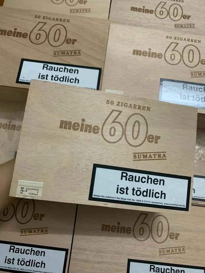 Meine 60er Sumatra (hộp gỗ 50 điếu) - Ảnh 3
