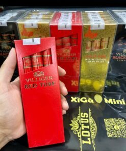 Alternative view of Villiger Tube (hộp 3 điếu có ống tubos)
