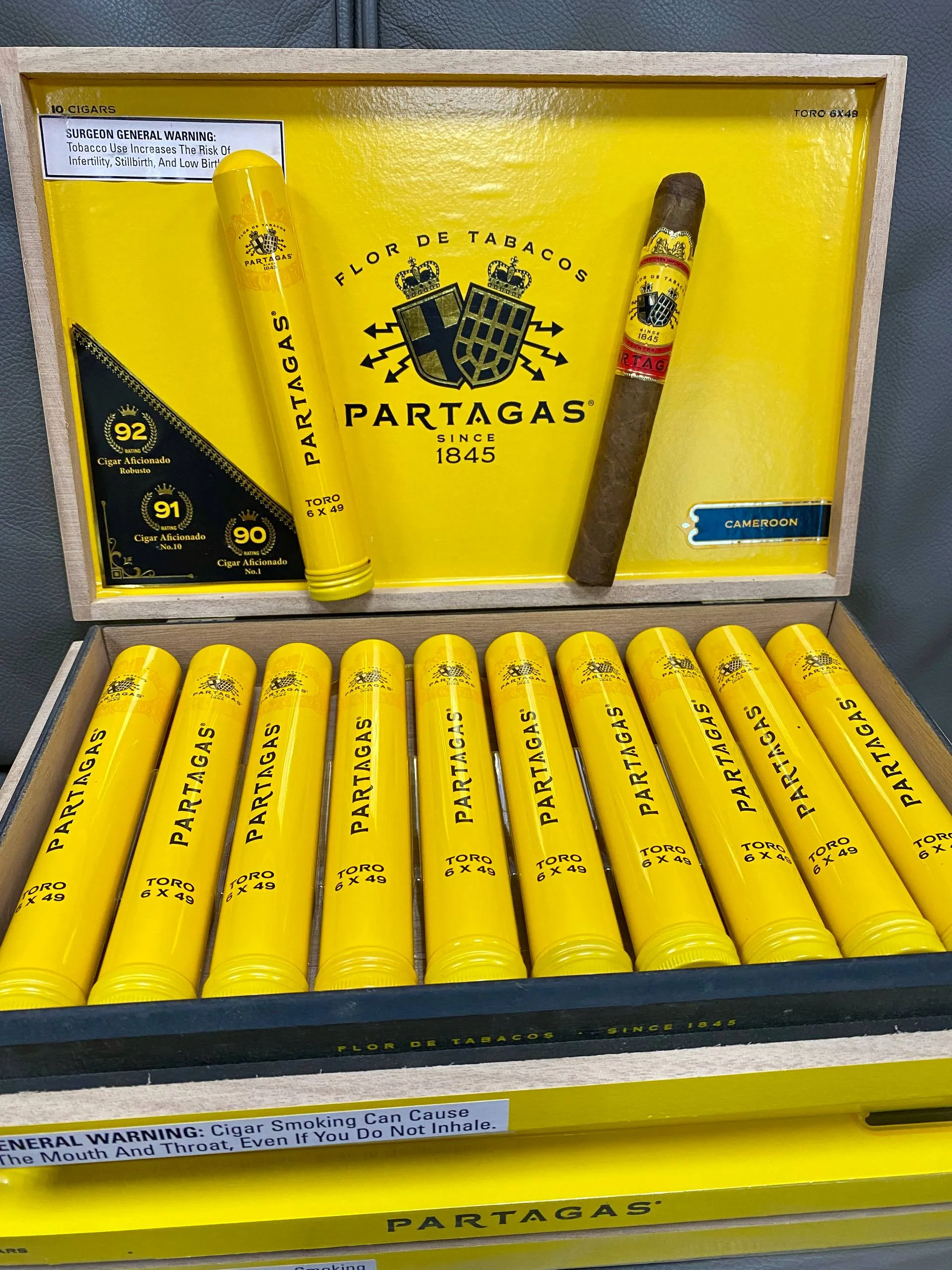 Partagas Yellow Tubos (điếu lẻ) - Ảnh 4